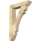 Ekena Millwork Olympic Slat Rough Sawn Bracket w/ Offset Brace, Douglas Fir, 6"W x 26"D x 38"H BKT0604X26X38OLY06RDF - alternate 1